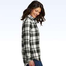 Load image into Gallery viewer, LADIES PLAID FLANNEL TUNIC